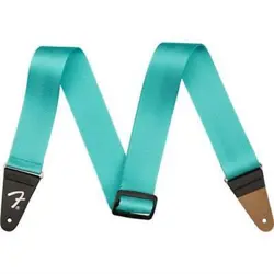 FENDER AM PRO SEAT BELT STRAP, MYSTIC SURF GREEN