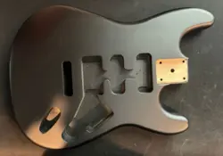 ALDER MATTE HOT ROD BLACK UNIVERSAL GUITAR BODY FITS FENDER CUSTOM SHOP STRAT #3