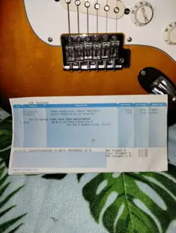2001 Fender Stratocaster. Played 2x. Still Have Original Bill of Sale $595 Mint!