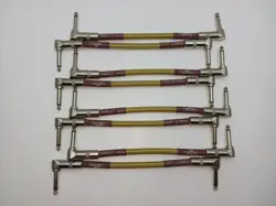 10' FENDER CUSTOM SHOP TWEED BRAIDED GUITAR CABLE AND 8 PATCH CABLES