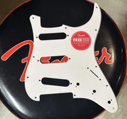 1 SQUIER BY FENDER STRATOCASTER SSS SINGLE PLY WHITE 50'S STYLE PICKGUARDS NEW