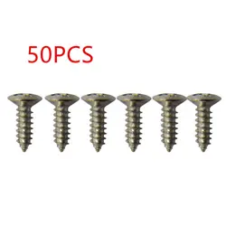50PACK ELECTRIC GUITAR BASS PICKGUARD MOUNTING SCREWS FOR FENDER STRAT/TELE