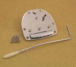 005-4466-KIT FENDER CHROME JAGUAR JAZZMASTER VIBRATO TREMOLO TAILPIECE & ARM