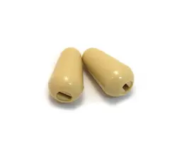 (2) GENUINE FENDER AGED WHITE IMPORT STRATOCASTER/STRAT SWITCH TIPS 099-4947-000