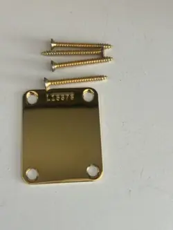 1963 FENDER GOLD NECK PLATE
