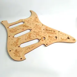 11-HOLE STRAT ELECTRIC GUITAR PICKGUARD CARVED BASSWOOD FOR FENDER ST SSS STYLE