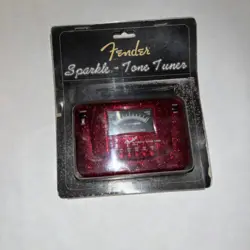 FENDER AG-6 RED SPARKLE AUTOMATIC GUITAR TUNER - UNTESTED SHOULD WORK