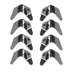 8PACK METAL 2 LEG GUITAR AMP AMPLIFIER CABINET CORNERS PROTECTORS FOR FENDER D