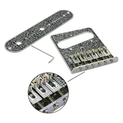 CHROME ELECTRIC GUITAR BRIDGE PLATE METAL FIXED DURABLE BRIDGE FOR FENDER