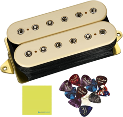 DIMARZIO SUPER DISTORTION HUMBUCKER PICKUP DP100CR CREAM BUNDLE WITH 12X FENDER