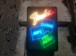 FENDER STRATOCASTER DEALER PROMO LIGHT SHOW - LAS VEGAS STYLE