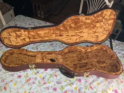 1950S STYLE BROWN THERMOMETER ELECTRIC GUITAR CASE FITS FENDER TELECASTER