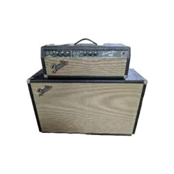 1965 FENDER BASEMAN AMP, HEAD, CABINET, PLUG N PLAY, PRO REPAIRED, WORK RECEIPT
