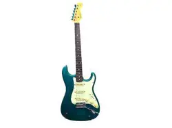 16049 FENDER ELECTRIC GUITAR JAPAN STRATOCASTER GREEN SOUND OUTPUT CONFIRMED SOF