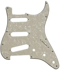 IVORY FOR FENDER JIMI HENDRIX START BRIDGE REVERSED 11 HOLE GUITAR PICKGUARD