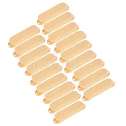 18 PCS CLOSED SOLID SINGLE COIL PICKUP COVERS FITS FOR FENDER ELECTRIC GUITAR