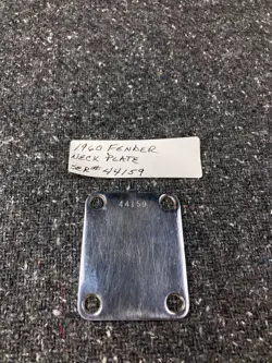 1959-1960 FENDER NECK PLATE -SERIAL #44159  STRATOCASTER TELECASTER DUO-SONIC
