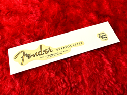 1961 1962 FENDER STRATOCASTER SPAGHETTI 2 PATENT NUMBER WATERSLIDE DECAL STRAT