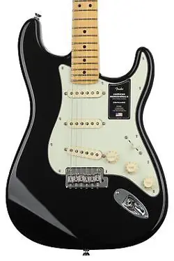 FENDER AMERICAN PROFESSIONAL II STRATOCASTER - BLACK WITH MAPLE FINGERBOARD