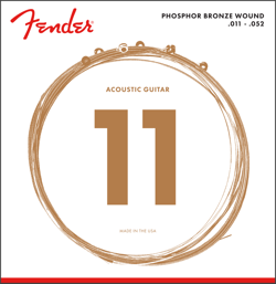 073-0060-405 FENDER PHOSPHOR BRONZE ACOUSTIC GUITAR STRINGS 60CL 011-052
