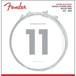 12 SETS OF FENDER 3250M MEDIUM SUPER BULLETS ELECTRIC GUITAR STRINGS 11-49