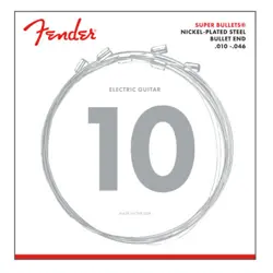 12 SETS FENDER 3250R REGULAR SUPER BULLETS ELECTRIC GUITAR STRINGS 10-46