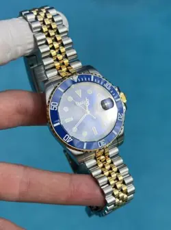 SEIKO SUB MOD 40MM TWO TONE BLUE GOLD