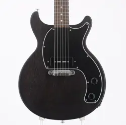 GIBSON LES PAUL JUNIOR TRIBUTE DC SATIN EBONY WORN EBONY 2019 ELECTRIC GUITAR