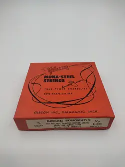 GIBSON VINTAGE 1950'S GUITAR MONA-STEEL BOX OF STRINGS EMPTY BOX #E-335