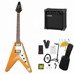 EPIPHONE INSPIRED BY GIBSON CUSTOM 1958 KORINA FLYING V WH PG AGED NATURAL YAMAH