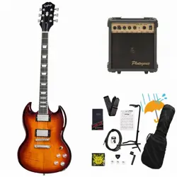 EPIPHONE INSPIRED BY GIBSON SG MODERN FIGURED MOJAVE BURST BEGINNER SET WITH PG-