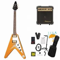EPIPHONE INSPIRED BY GIBSON CUSTOM 1958 KORINA FLYING V WH PG AGED NATURAL PG-10