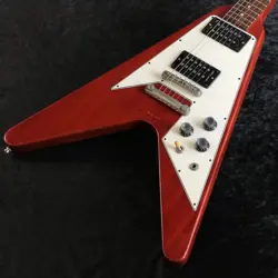 GIBSON CUSTOM SHOP HISTORIC COLLECTION 1967 FLYING V REISSUE FADED CHERRY