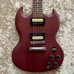 GIBSON SGJ USED 2014 MAHOGANY BODY MAPLE NECK ROSEWOOD FINGERBOARD RED