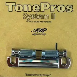 TONEPROS T1Z-C TAILPIECE LOCKABLE STYLE GIBSON STOPTAIL METRIC 8M CHROME