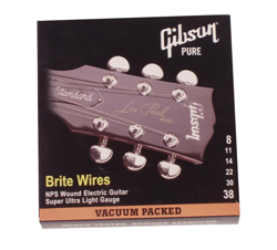 GIBSON 700SUL BRITE WIRES ELECTRIC GUITAR STRINGS - .008-.038 SUPER ULTRA LIGHT