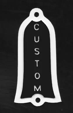 VINTAGE FLARED-BELL TRUSS ROD COVER 2-PLY GIBSON L-5 LES PAUL CUSTOM   SCREWS