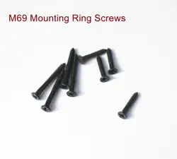 M69 MOUNTING RING SCREWS FOR VINTAGE GIBSON GUITARS 1 SET - BLACK