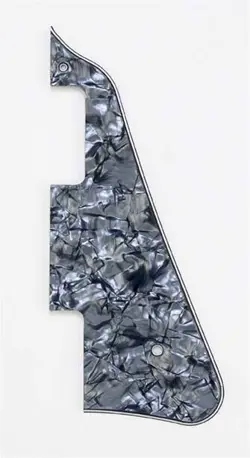 NEW - PICKGUARD FOR GIBSON LES PAUL STANDARD OR CUSTOM, 3-PLY - BLACK PEARLOID