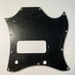 VINTAGE ACCURATE WIDE BEVEL PICKGUARD '66-'72 GIBSON SG JUNIOR BLACK/WHITE 5 PLY