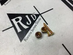 80’S GENUINE GIBSON USA BRASS GUITAR STRAP BUTTONS