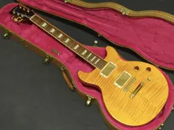 GIBSON LES PAUL STANDARD DC PLUS TRANS AMBER ELECTRIC GUITAR USED F/S FROM JAPAN