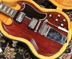 GIBSON CUSTOM SHOP HISTORIC COLLECTION 1964 SG STANDARD REISSUE W MAESTRO VIBROL