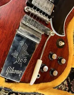 GIBSON CUSTOM SHOP HISTORIC COLLECTION 1964 SG STANDARD REISSUE W MAESTRO VIBROL