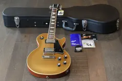 2013 GIBSON LES PAUL STANDARD ELECTRIC GUITAR GOLDTOP + HARD-CASE