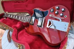 USED  GIBSON SG STANDARD '61 SIDEWAYS VIBROLA VINTAGE CHERRY WITH HSC