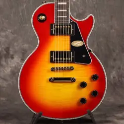 EPIPHONE INSPIRED BY GIBSON LES PAUL CUSTOM FIGURED HERITAGE CHERRY SUNBURST EXC