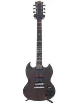 GIBSON SGJ 2013 ELECTRIC GUITAR BROWN HH WITH GIG CASE, 24 FRETS