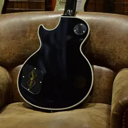 EPIPHONE LES PAUL CUSTOM EBONY ELECTRIC GUITAR INSPIRED BY GIBSON CUSTOM  ACTU