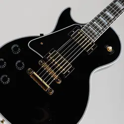 GIBSON CUSTOM SHOP LES PAUL CUSTOM EBONY LEFT HAND W EBONY BOARD GLOSS S N:CS403